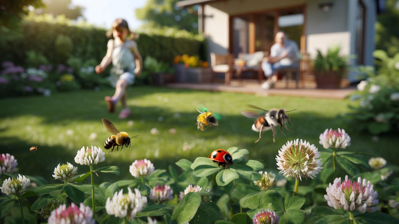 Koniczyna na trawniku a owady: uciążliwy problem czy ukryta korzyść?