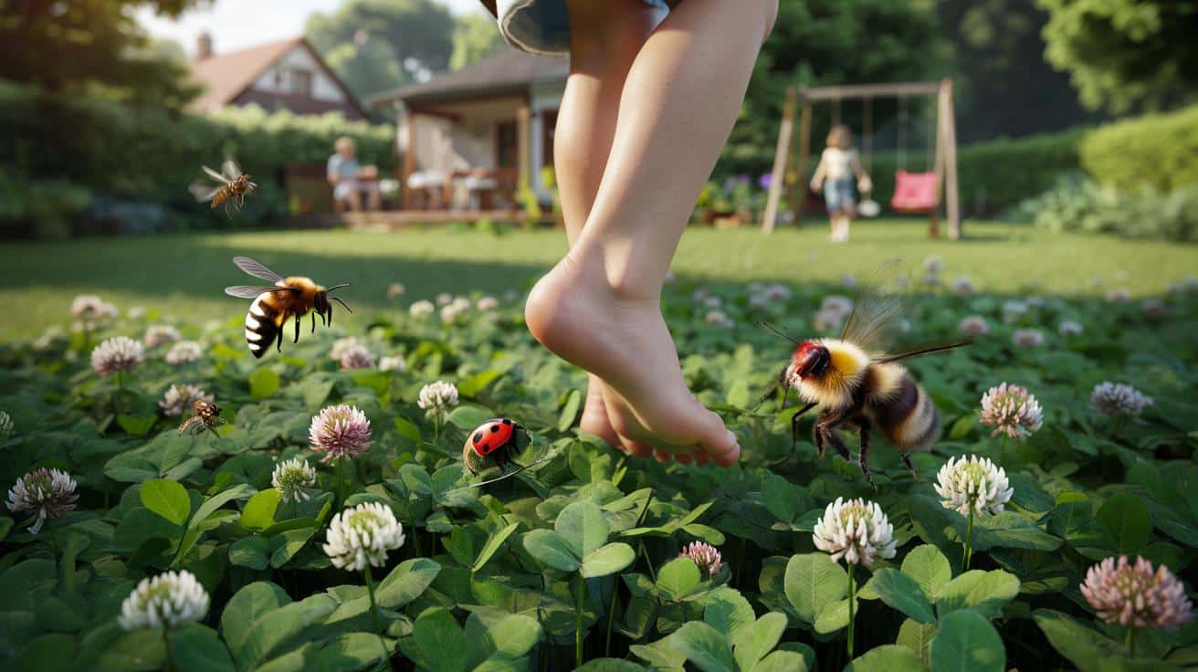 Koniczyna zamiast trawnika: czy przyciąga robaki i groźne owady?