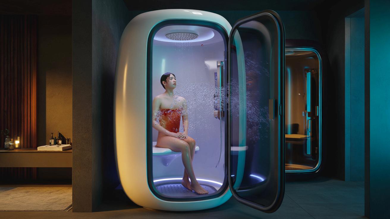 Koniec klasycznych kabin prysznicowych? Wchodzi kapsuła „ludzka pralka” z Japonii