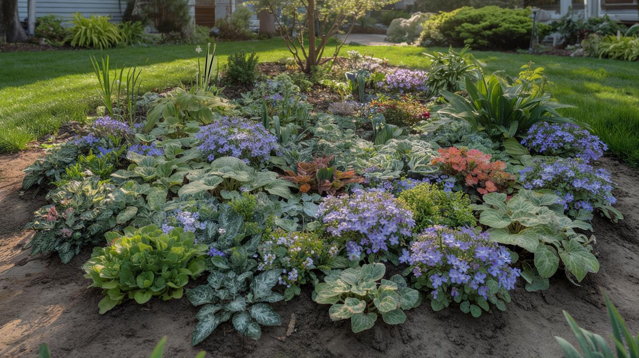 Koniec z pieleniem co weekend: rośliny sadzone w marcu robią z rabaty kwitnący dywan