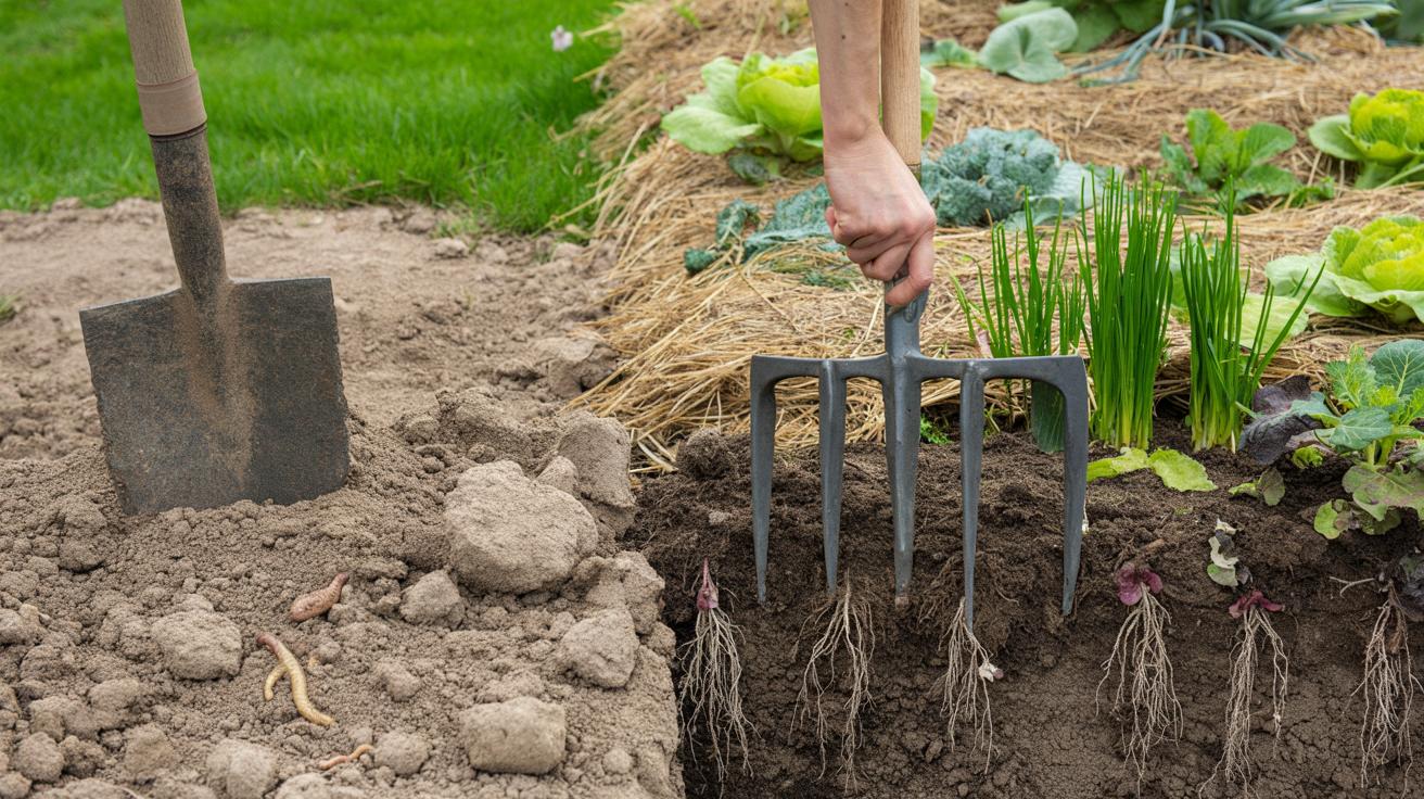 Wiosenne kopanie ogródka może osłabić strukturę gleby, dlatego ogrodnicy polecają dziś zupełnie inną metodę