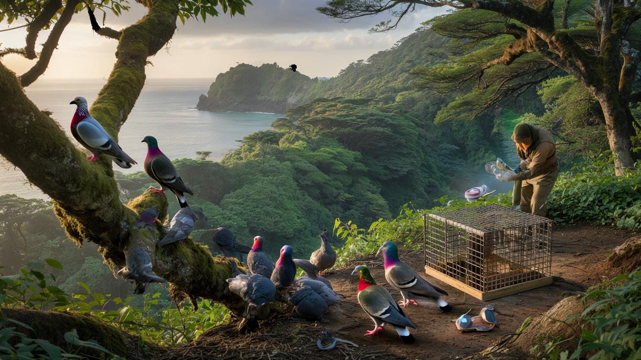 Jak usunięcie 131 kotów uratowało zagrożone gołębie na japońskich wyspach