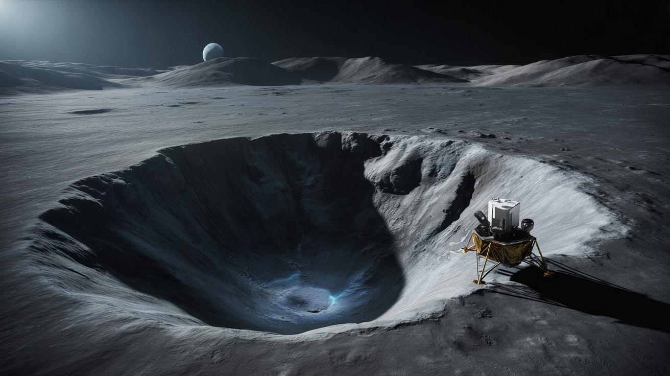 Księżycowy lód pod znakiem zapytania. Nowe dane studzą entuzjazm