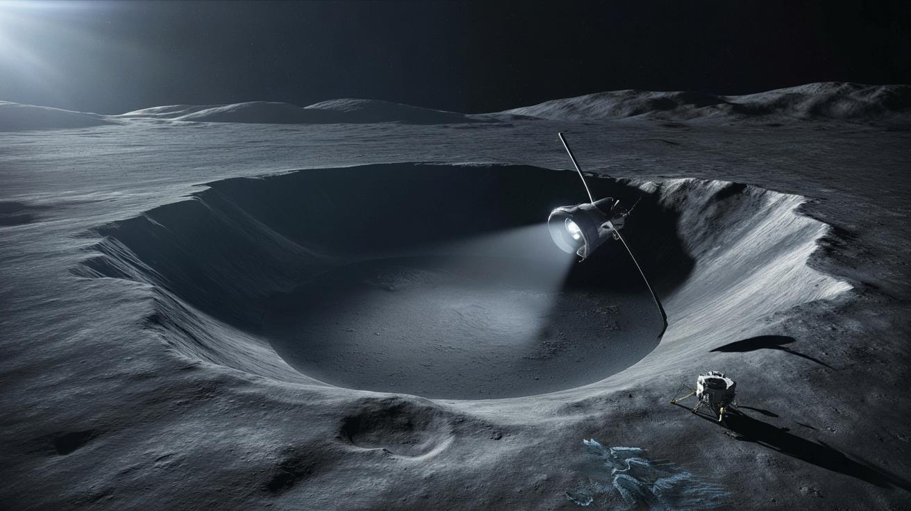 Kubeł zimnej wody na księżycowe marzenia o lodzie