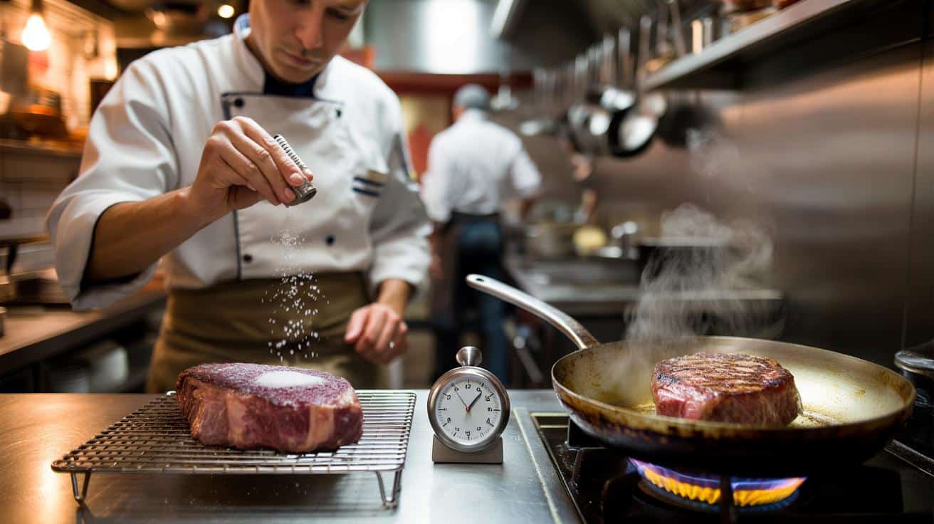 Kucharz mówi dlaczego zawsze soli mięso na 45 minut przed smażeniem a nie tuż przed