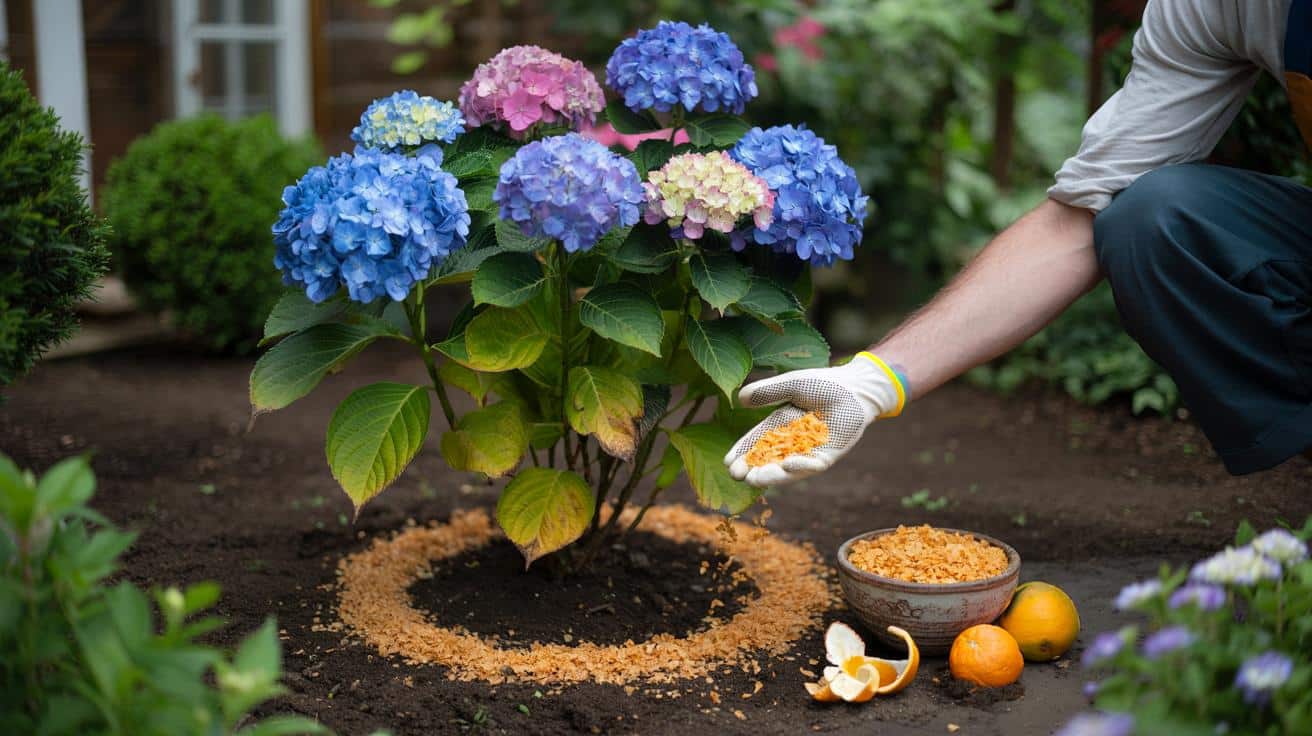 Jeden kuchenny odpad, który odmienia hortensje: więcej koloru i zdrowia