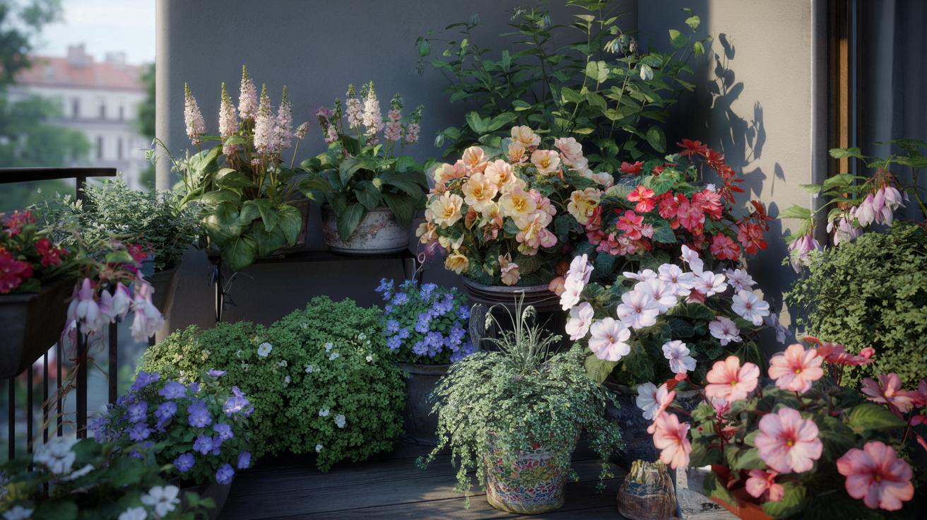 7 kwitnących hitów na cienisty balkon: kolor od wiosny do jesieni