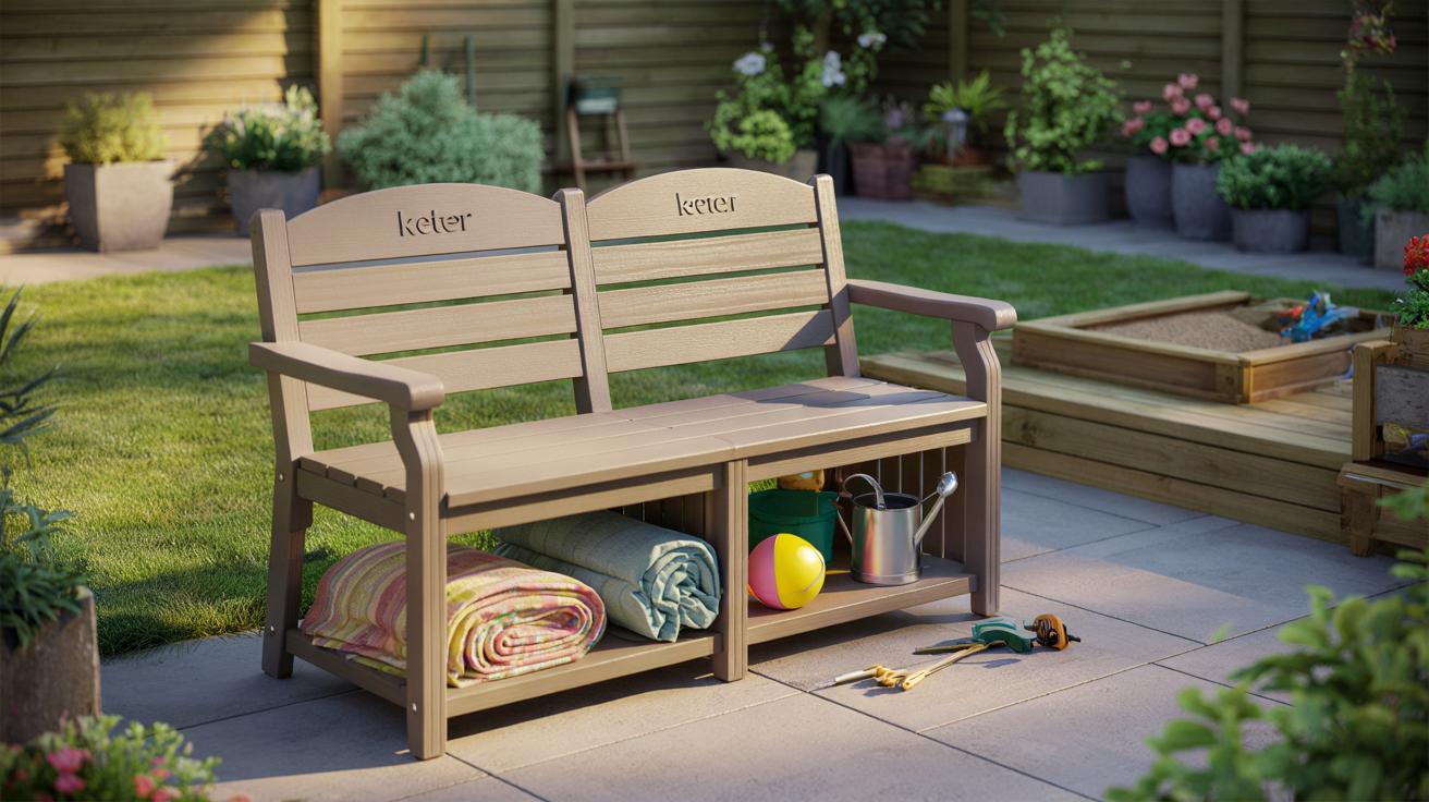 Ławka ze schowkiem Keter Eden 2 in 1: sprytny sposób na porządek w ogrodzie