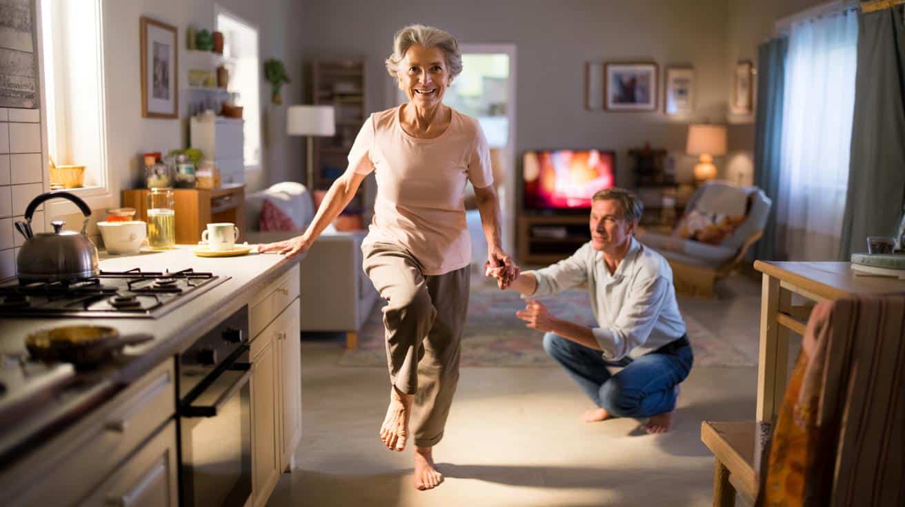 Lekarze mówią, że krótkie ćwiczenia równowagi mogą pomóc zapobiegać upadkom po 65 roku życia