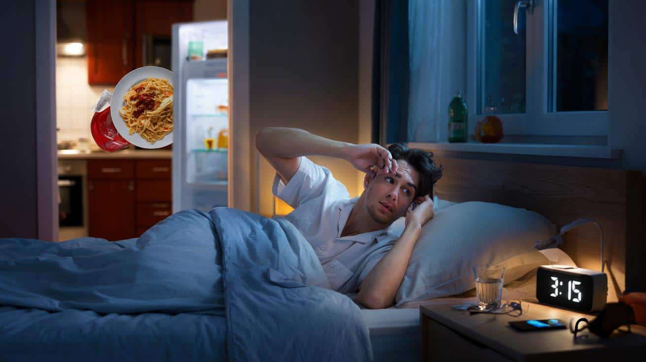 Lekarze zauważyli: osoby, które jedzą kolację późno, częściej budzą się w nocy