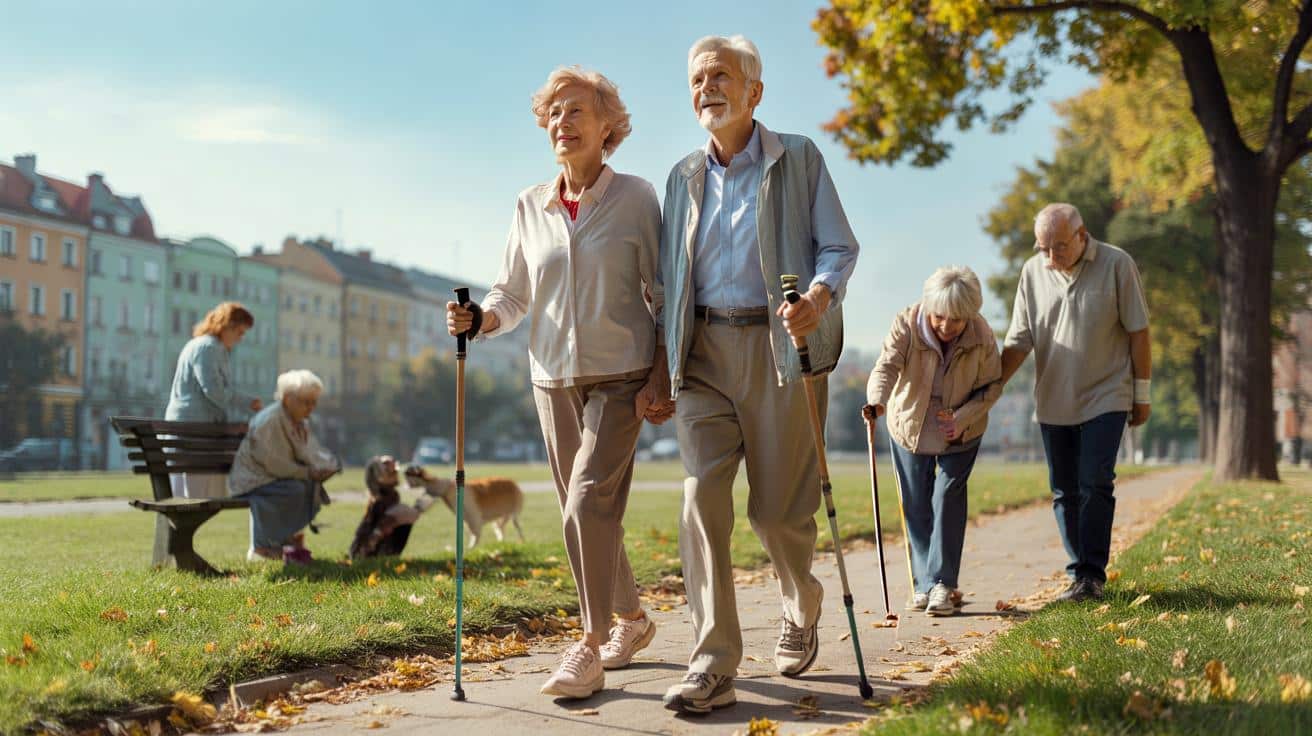 Lekarze zauważyli, że osoby, które spacerują codziennie, mają lepszą równowagę po 65 roku życia