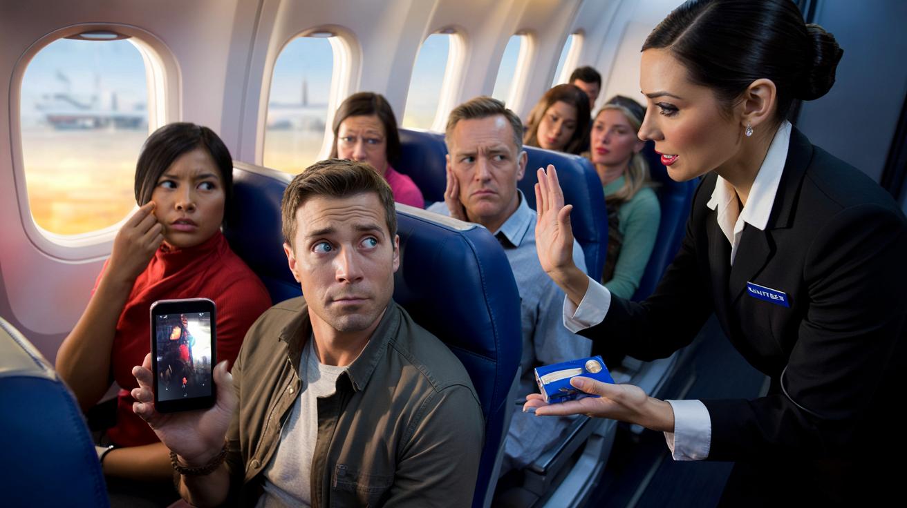 Linie lotnicze wyrzucą z samolotu za głośny telefon bez słuchawek