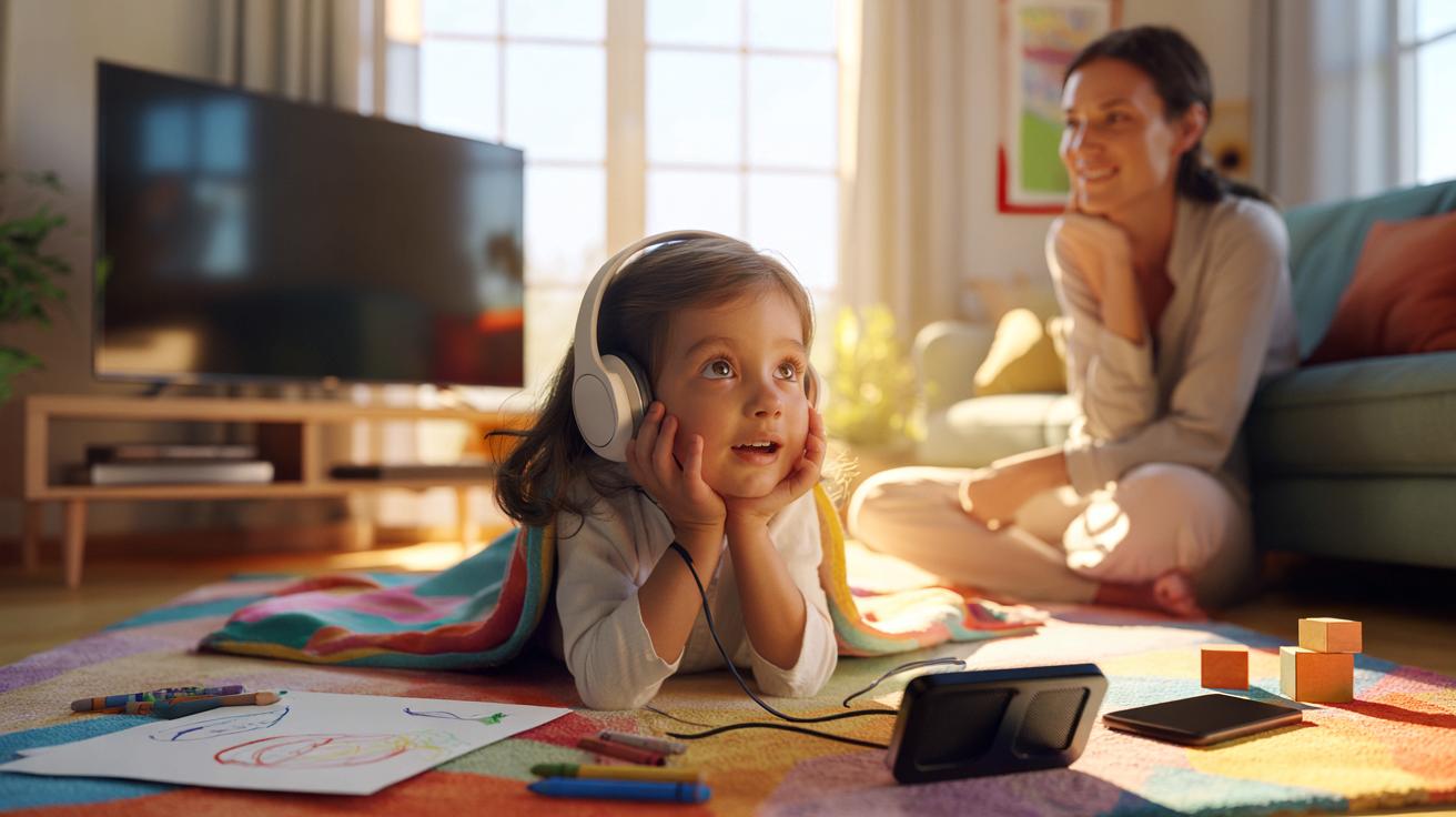 Logopeda wyjaśnia, dlaczego dzieci w wieku 4–7 lat słuchające audiobooków mają bogatsze słownictwo niż oglądające bajki i ile minut dziennie wystarczy, by efekt był trwały