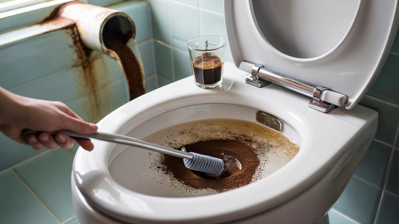 Łyżka fusów po kawie w toalecie: sprytny trik czy proszenie się o kłopoty?