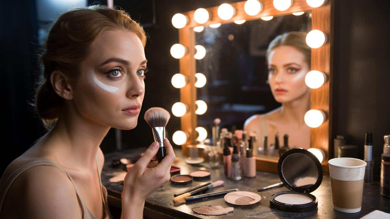 Makijażystka teatralna: puder który matowi twarz na 12 godzin