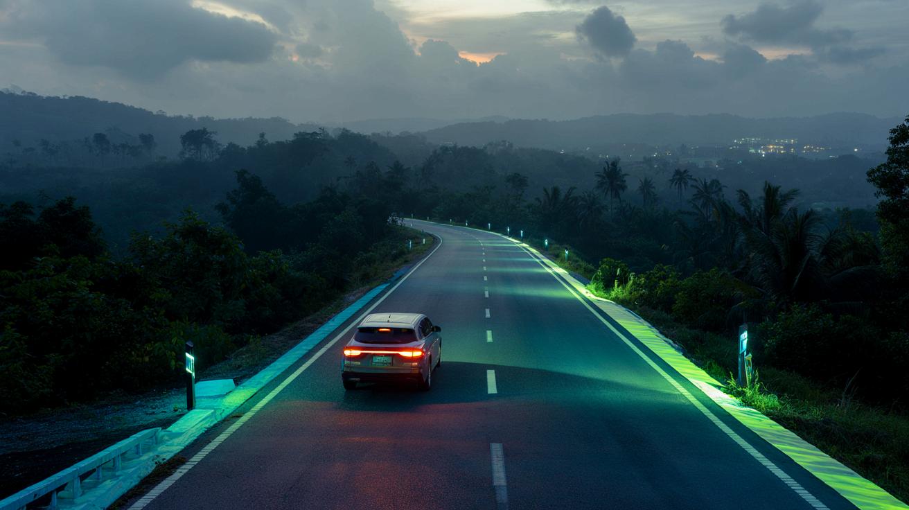 Malezja chciała zastąpić latarnie świecącymi drogami. Entuzjazm zgasł przez jeden szczegół