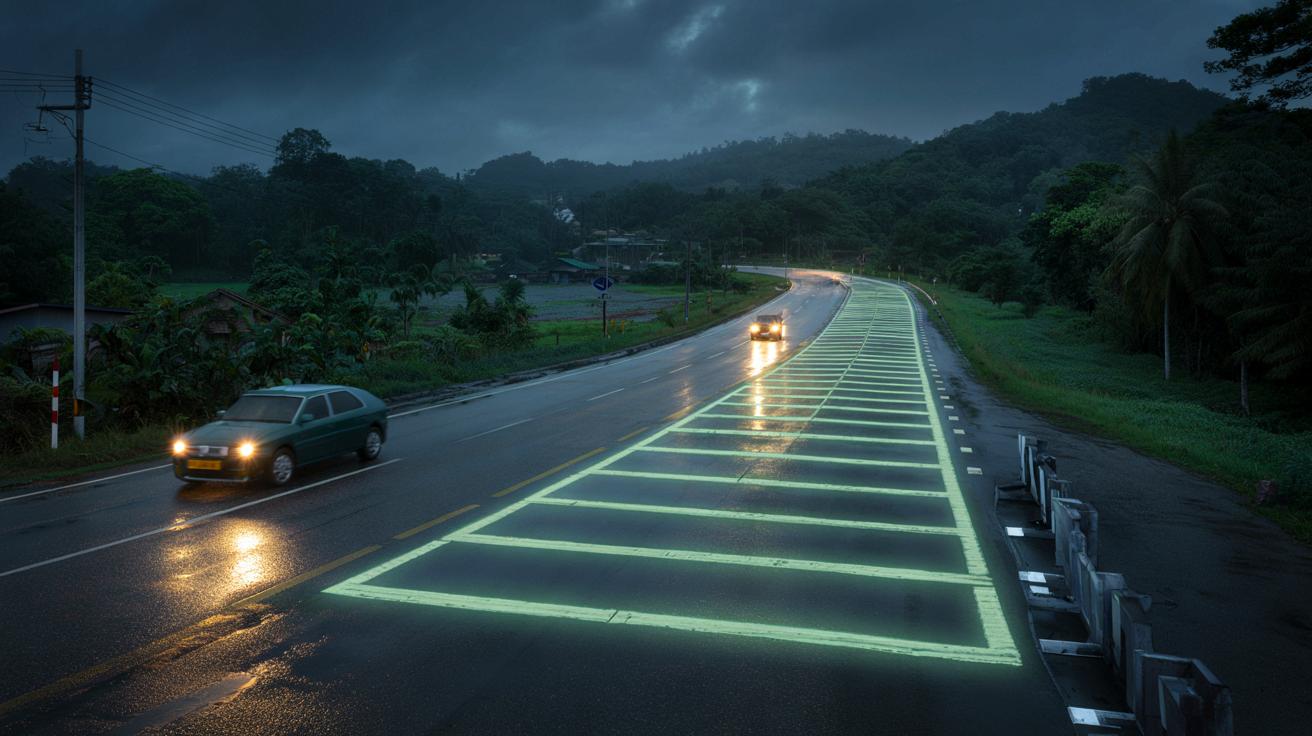 Malezja maluje świecące w nocy drogi. Genialny pomysł okazał się zbyt drogi