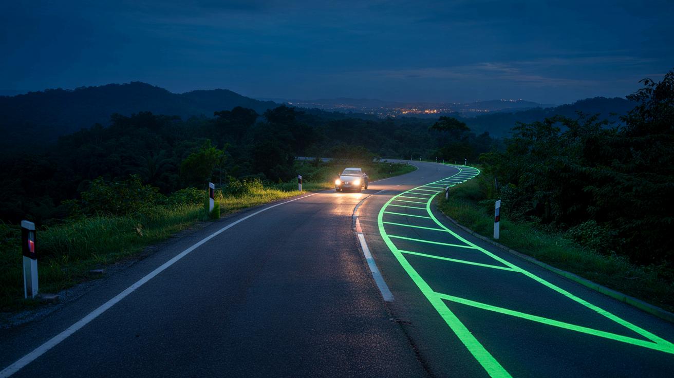 Malezja zamieniła latarnie na świecące drogi. Potem wyszła na jaw kosztowna wada