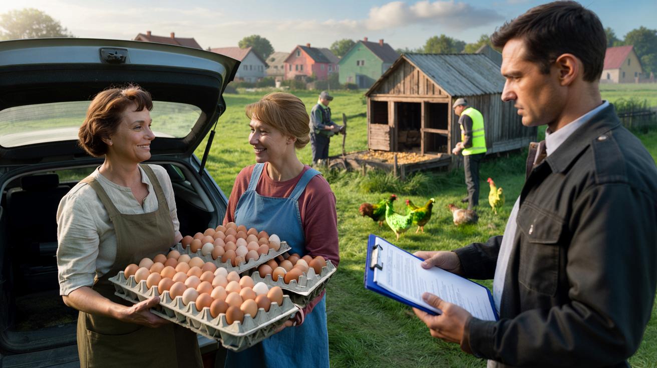 Mało kto o tym wie, ale sprzedawanie jajek od własnych kur sąsiadom może przysporzyć poważnych kłopotów, i oto dlaczego