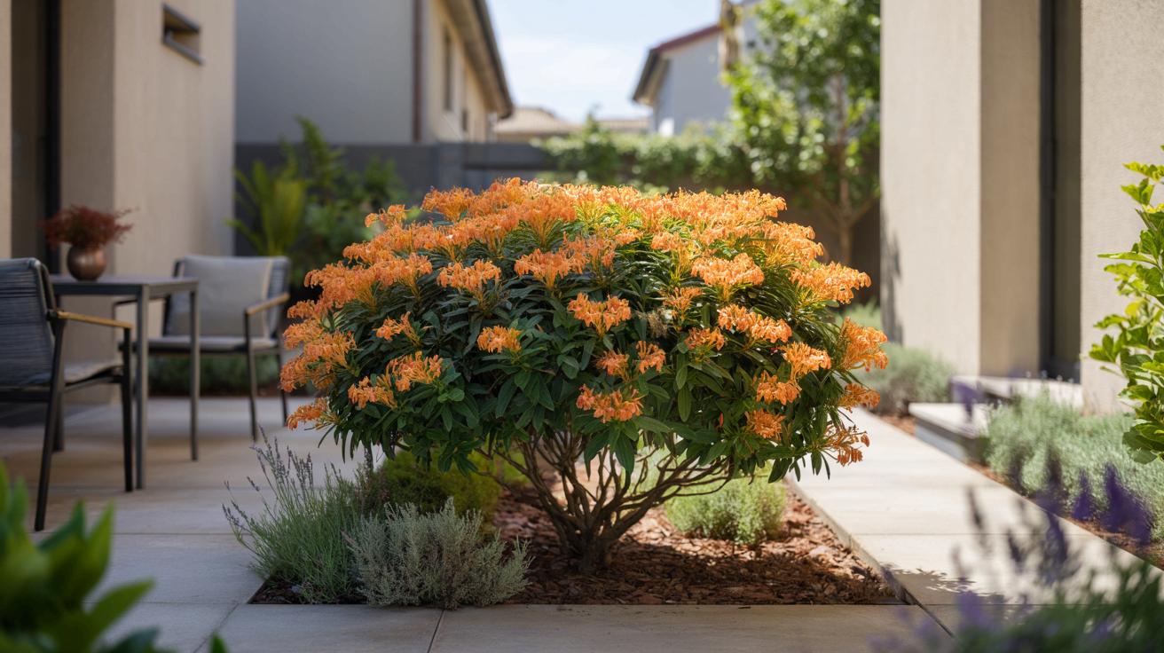 Mały krzew, morze pomarańczowych kwiatów: hit do ciasnego ogrodu