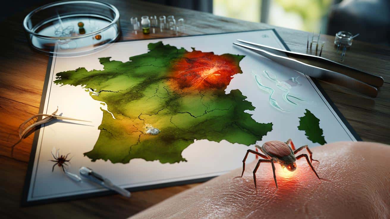 Mapa boreliozy we Francji: tu kleszcze najczęściej przenoszą bakterię Lyme