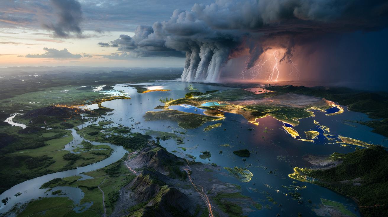 Mapa ryzyka na 2100 rok: te kraje mogą stać się niezdatne do życia przez ulewne deszcze