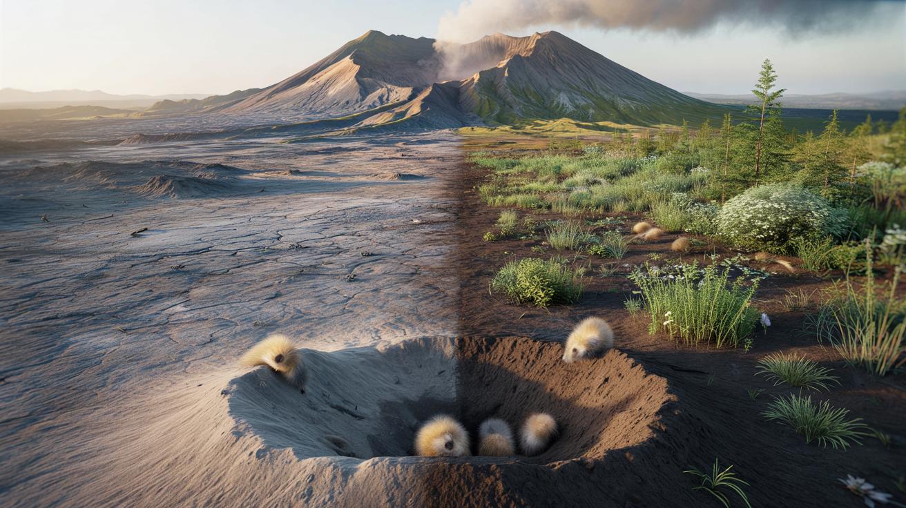 Martwe pola po erupcji wulkanu. Naukowcy wpuszczają gryzonie i nagle rośnie 40 tys. roślin