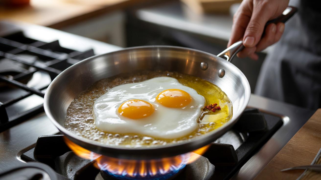 Masło czy olej do jajka sadzonego? Trik Gordona Ramsaya zaskakuje