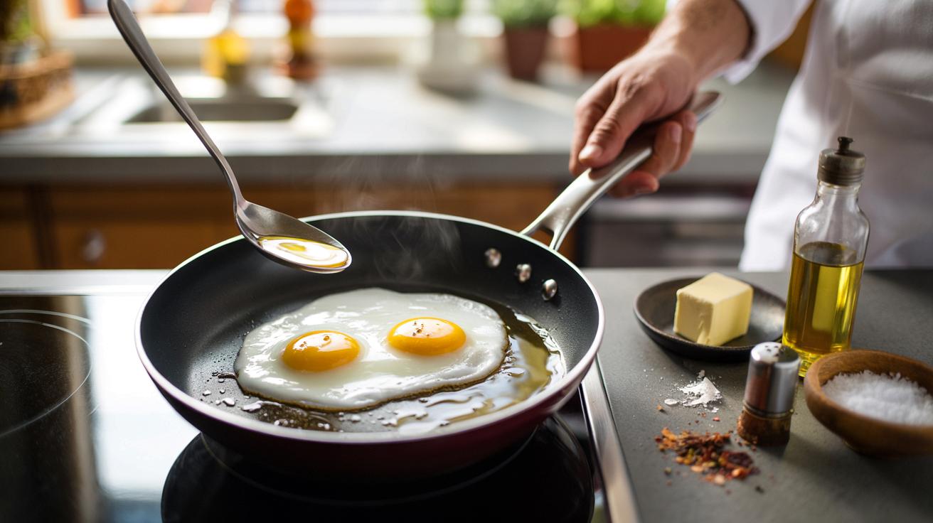Masło czy olej na patelnię? Trik Gordona Ramsaya na idealne jajka sadzone