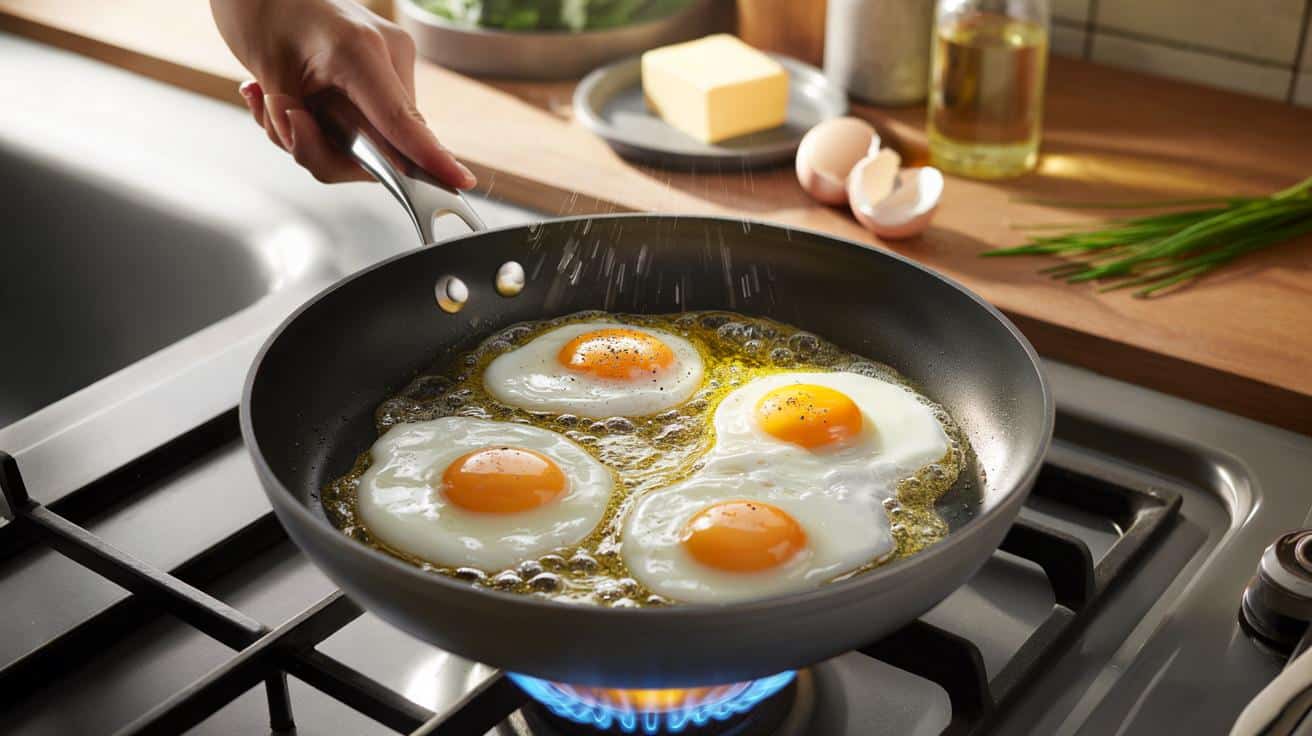 Masło czy olej do jajek sadzonych? Trik Gordona Ramsaya zaskakuje