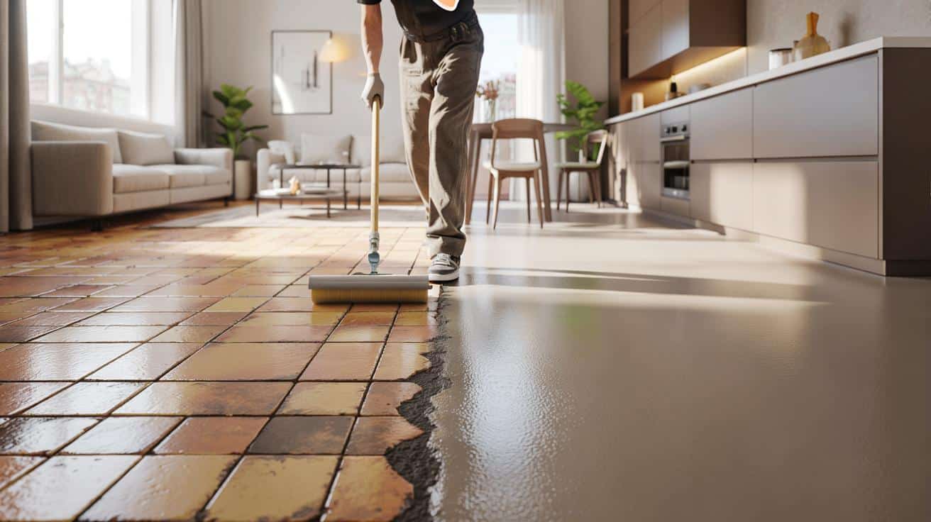 Masz dość starej terakoty? Ten prosty trik odmładza podłogę bez kucia