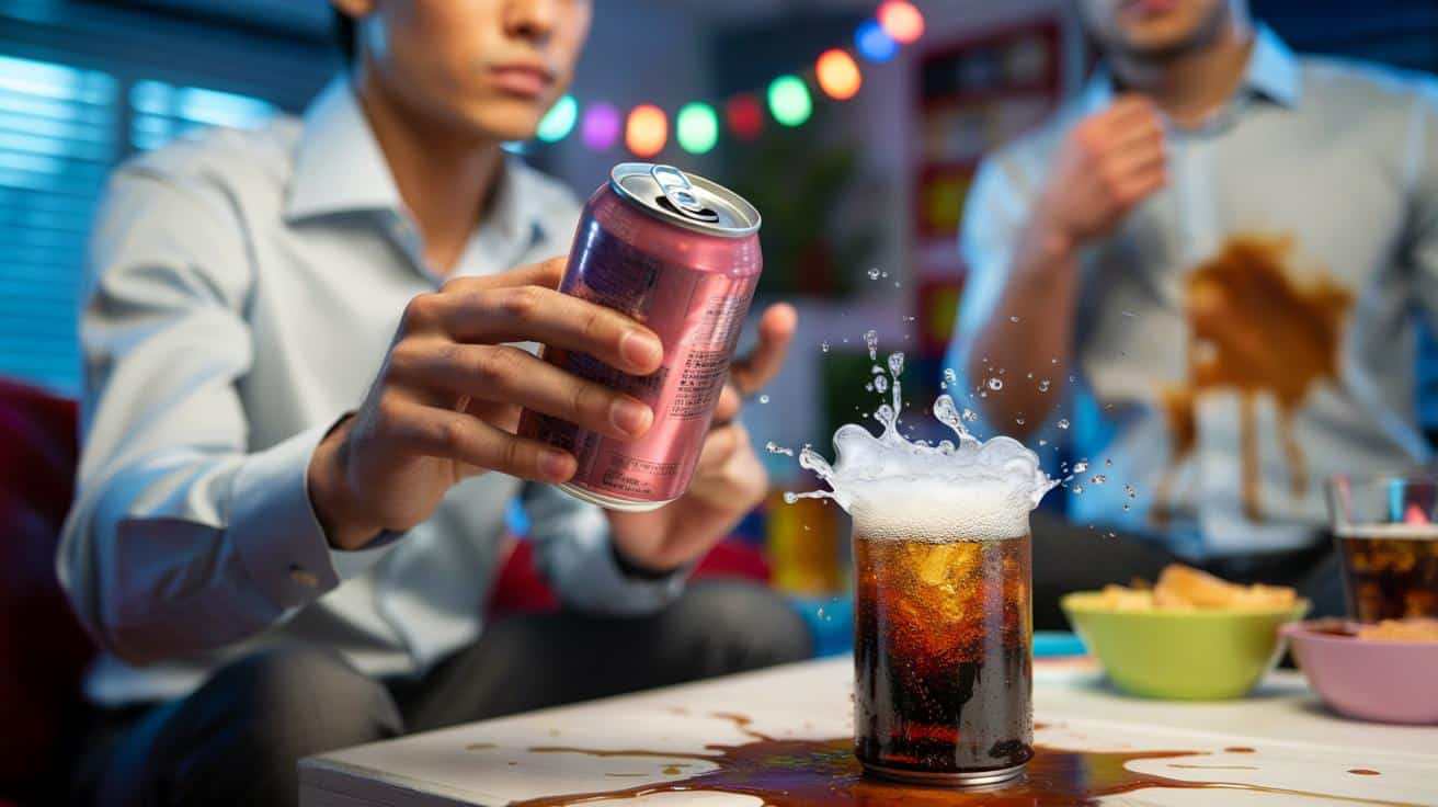 Masz dość wybuchających napojów gazowanych? Jeden trik ratuje koszulę