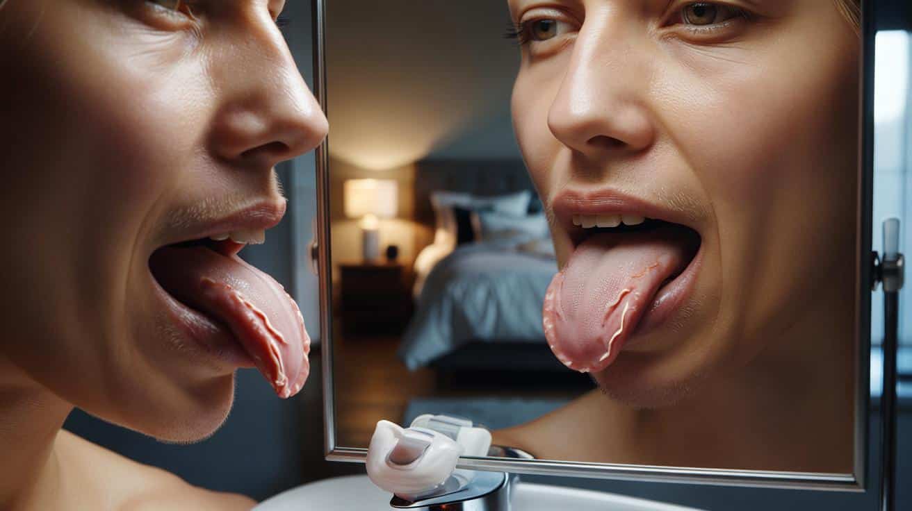 Masz „falbanki” na języku? Ten znak zdradza groźny problem ze snem