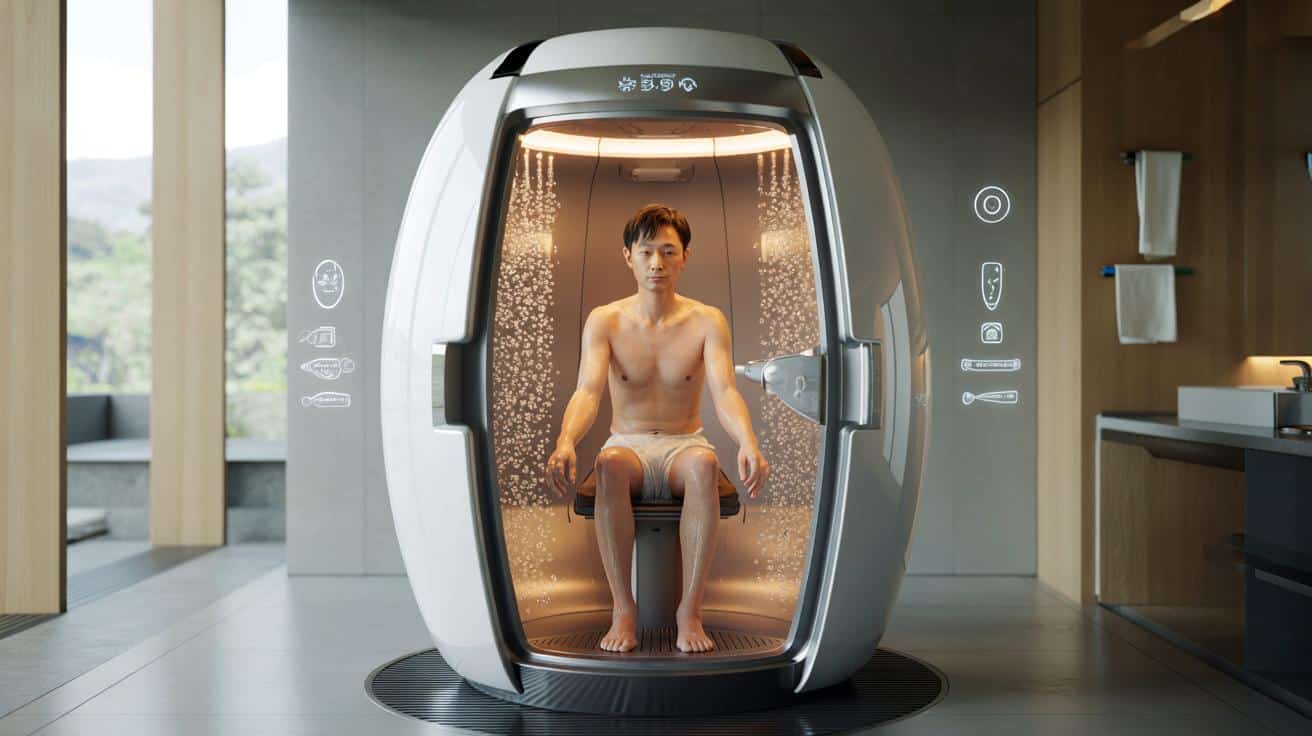 Maszyna do mycia ludzi w 15 minut? Japończycy już ją zbudowali