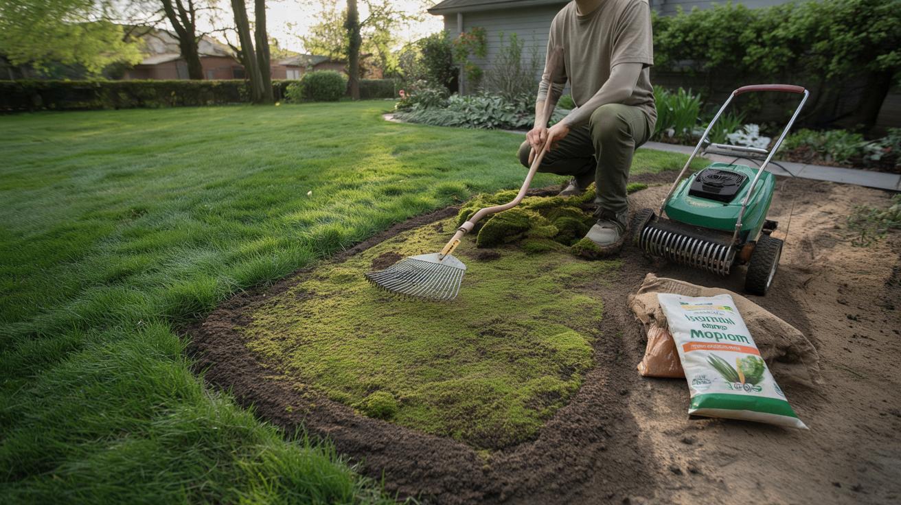 Mchu na trawniku nie widać z drogi, a niszczy ogród. Jeden błąd wiosną robi prawie każdy
