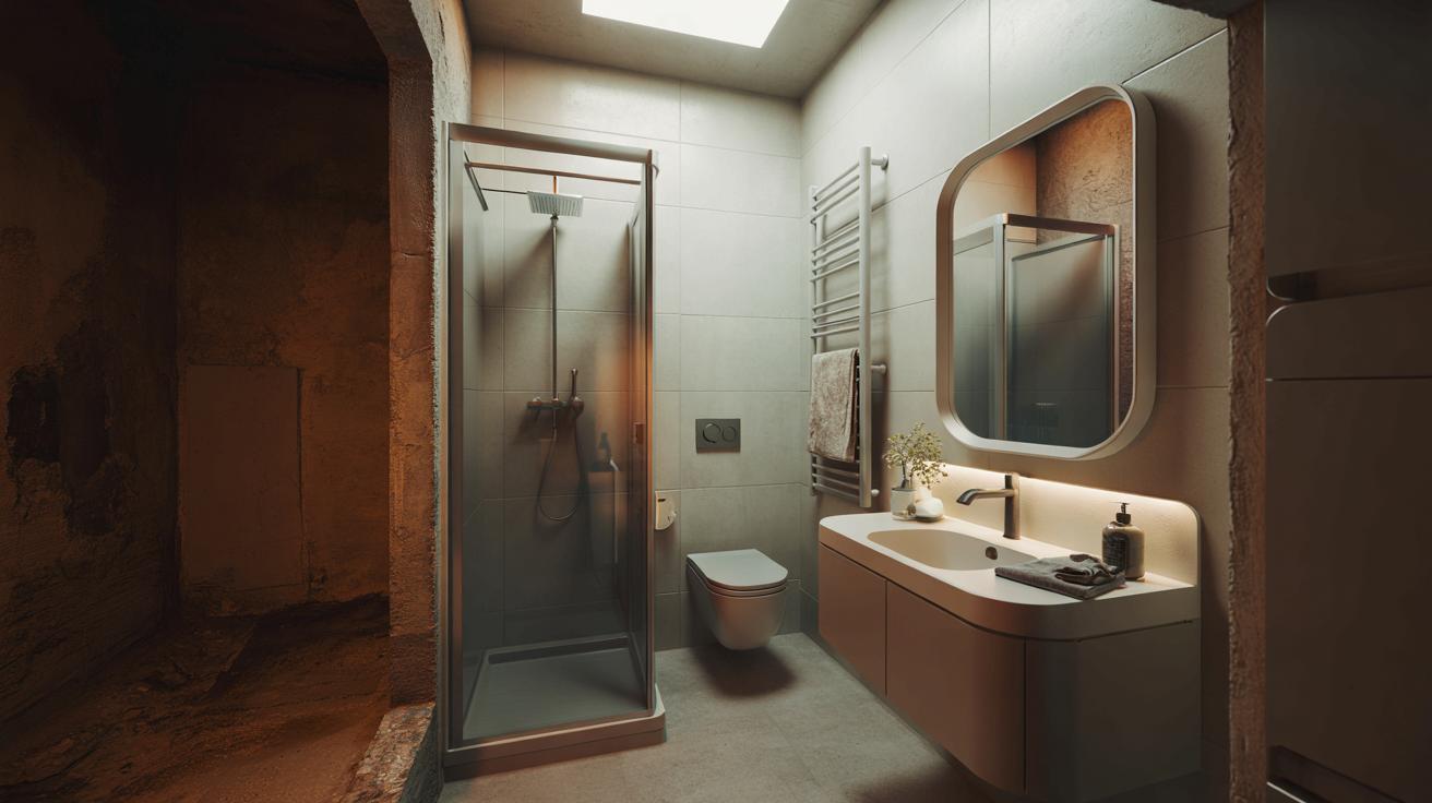 Metamorfoza łazienki 2 m²: z ruiny w przytulne, nowoczesne spa