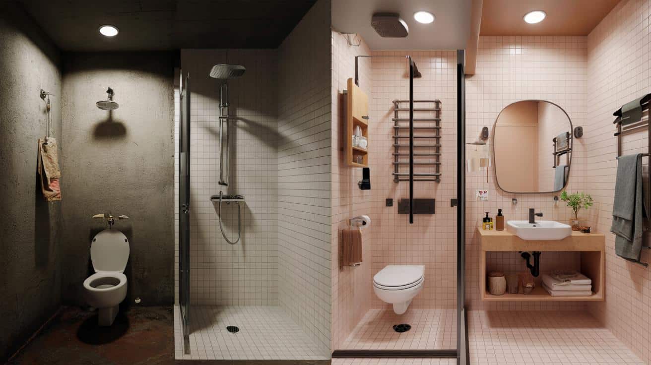 Metamorfoza mikrolazienki: z ruiny do nowoczesnego kącika spa na 15 m²