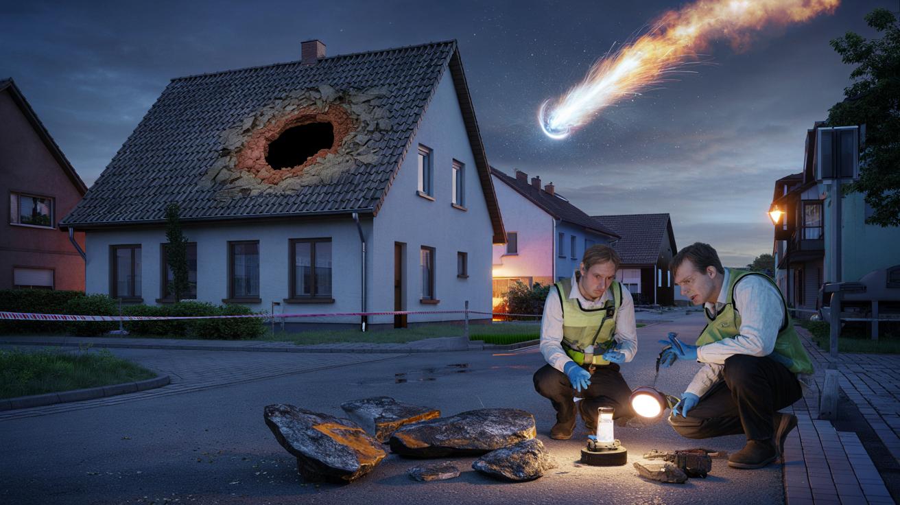Meteor spada na dom w Niemczech. Naukowcy już badają kosmiczne okruchy