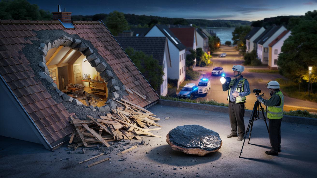 Meteoryt nad Europą przebija dach domu. Naukowcy mają rzadki skarb