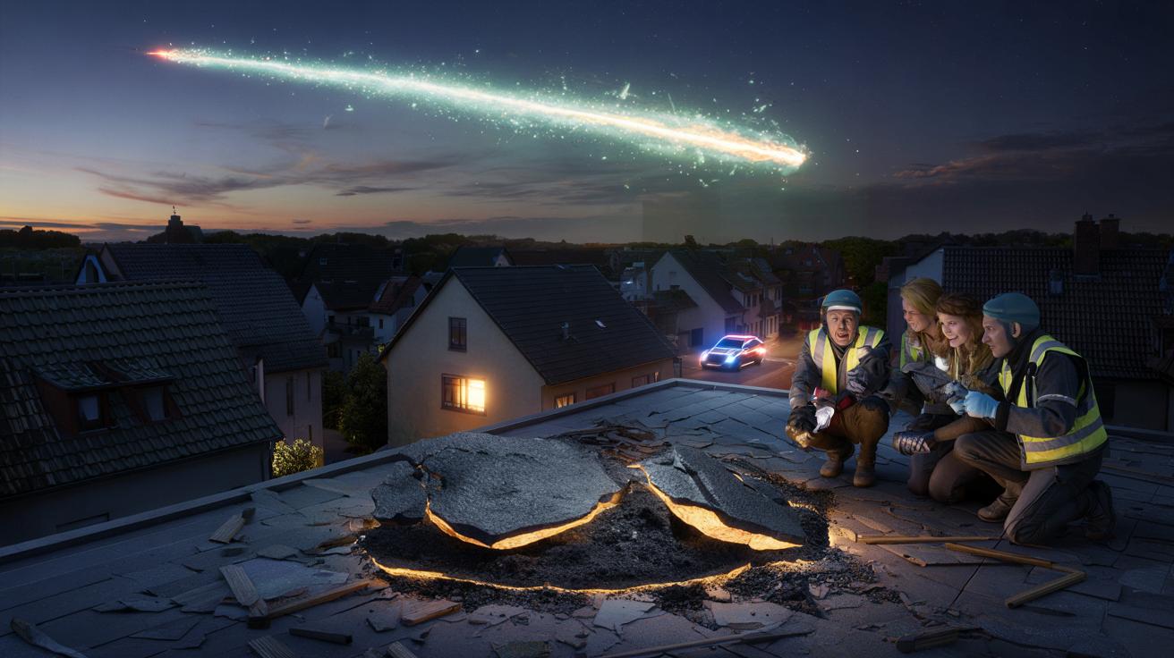 Meteoryt nad Europą robi dziurę w dachu domu. Naukowcy w ekstazie