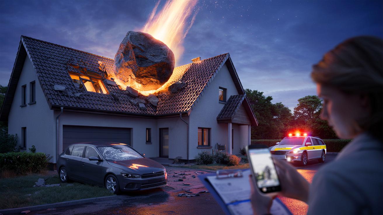 Meteoryt spada na dom: kto płaci za szkody i ile wart jest kosmiczny kamień
