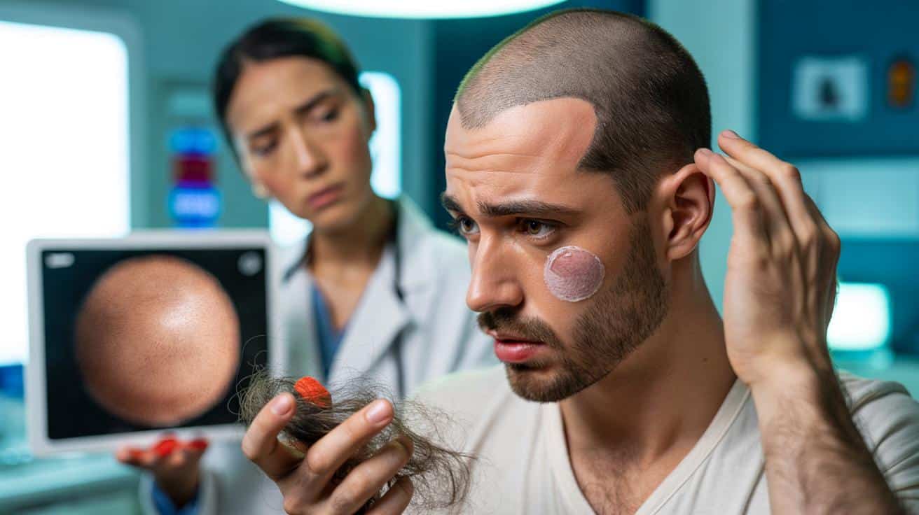 Mężczyzna po trzydziestce traci włosy garściami? Lekarze ostrzegają