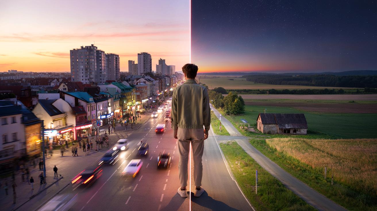 Miasto czy wieś? 8 napięć wewnętrznych, które zna każdy „pomiędzy”