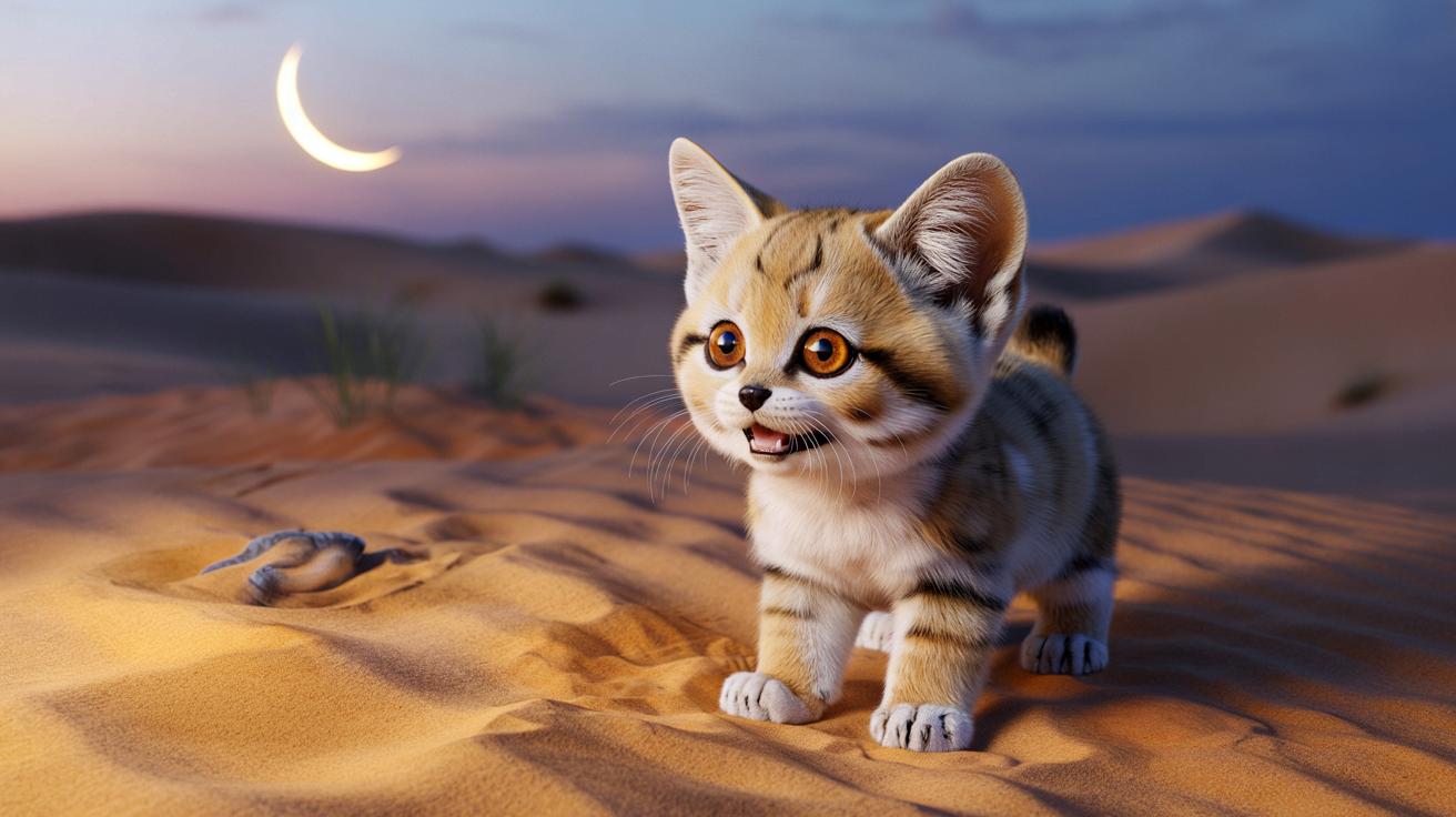 Miniaturowy „pies” pustyni. Poznaj kota, który szczeka jak szczeniak