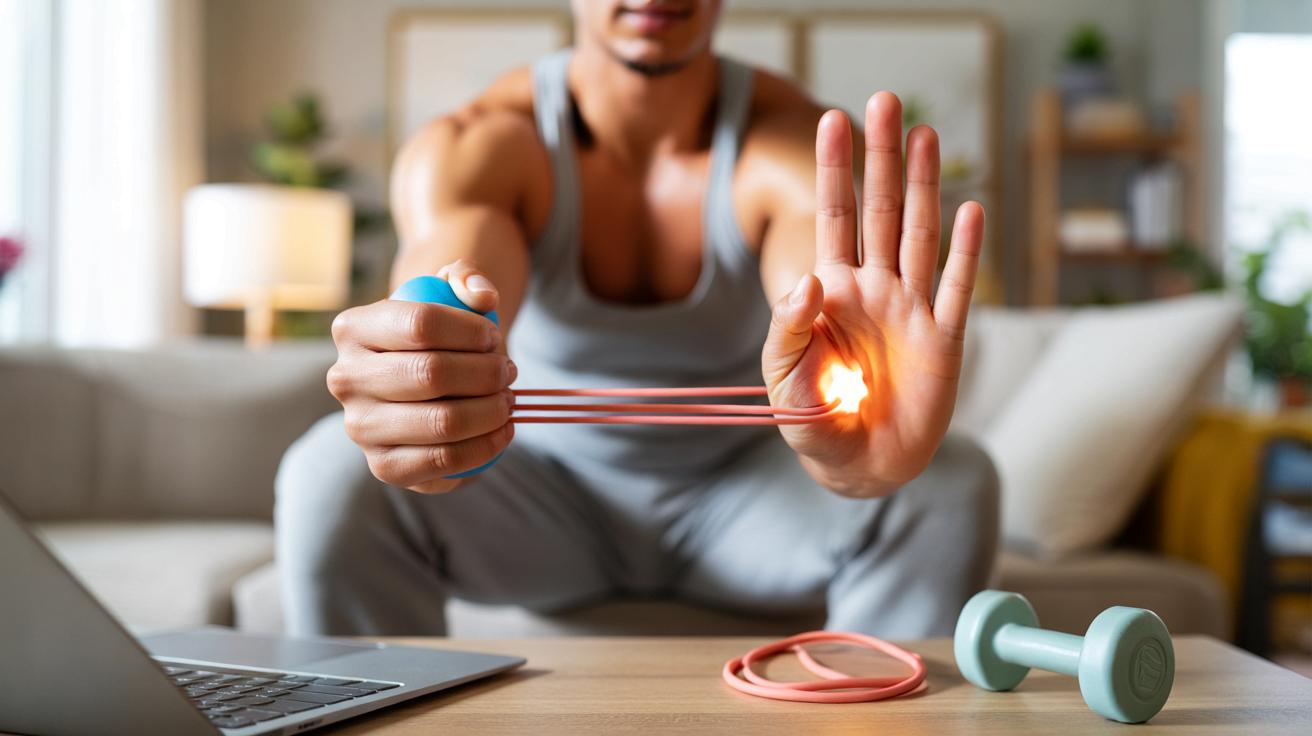 Mocny chwyt bez bólu: jak wzmocnić dłonie i nadgarstki w domu