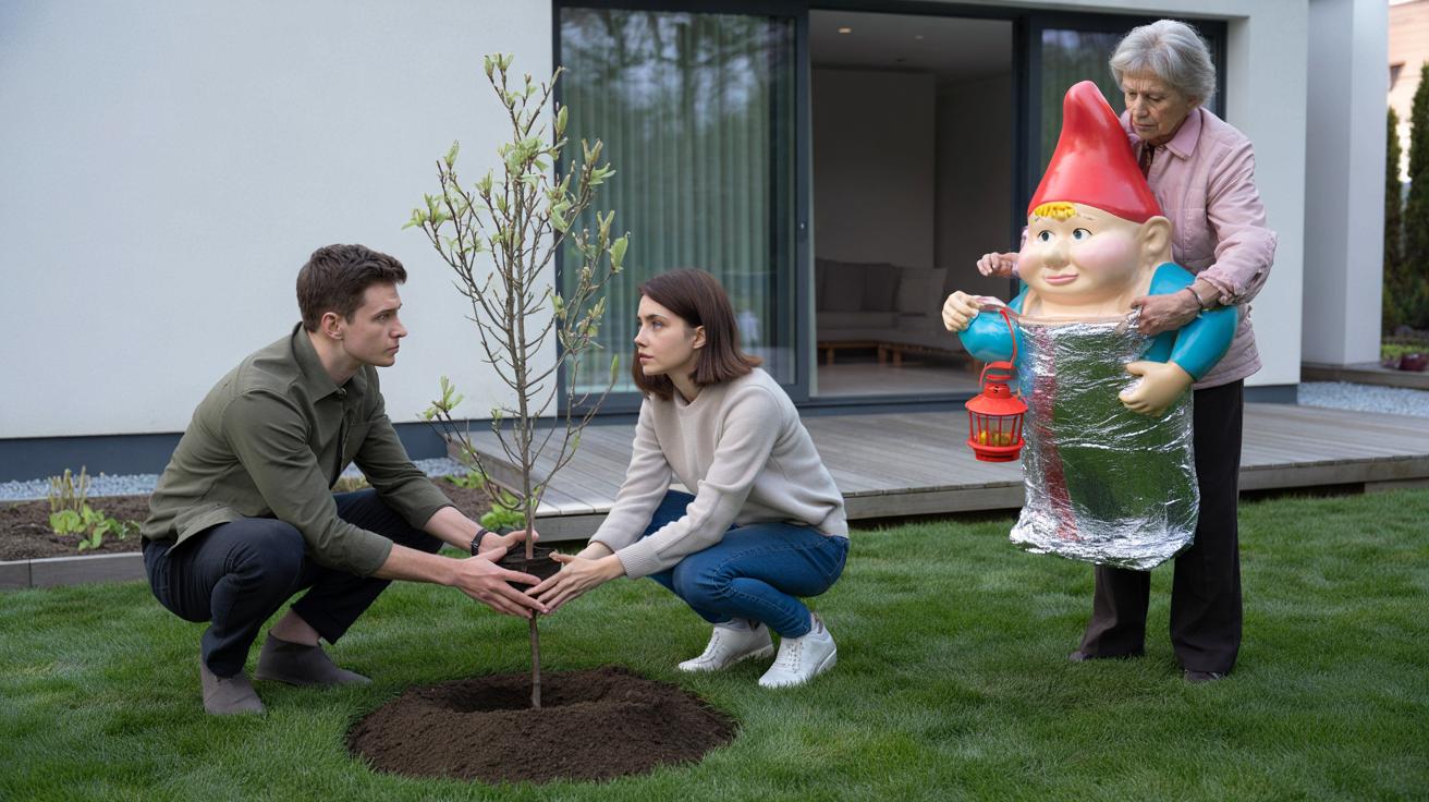 „Mój ogród, nie jej działka”. Teściowa wpadła z krasnalem i zrujnowała pierwszy dzień wiosny