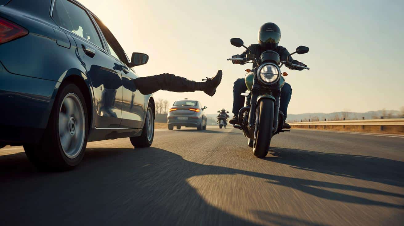 Dlaczego motocykliści wystawiają nogę w trakcie jazdy? Tajemniczy znak wyjaśniony