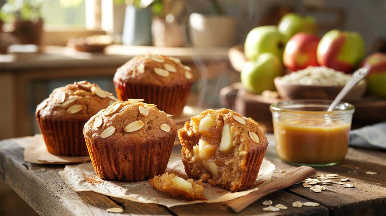 Muffiny owsiano‑jabłkowe bez masła. Jeden składnik z szafki robi całą robotę