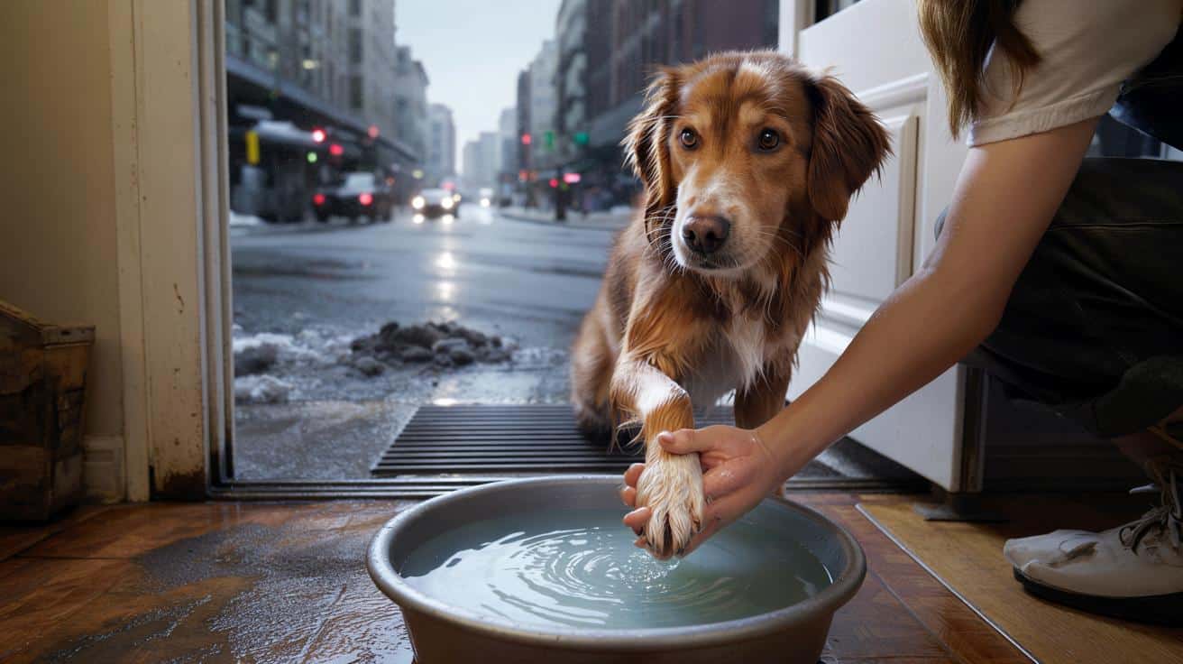 Dlaczego mycie psu łap po spacerze w mieście może realnie chronić jego zdrowie