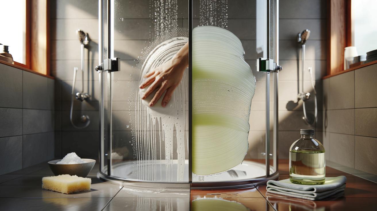 Mycie szyby prysznicowej: czemu soda utrudnia sprzątanie i co działa prościej
